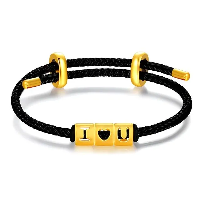 LOVING Gold Bracelet Unisex-4