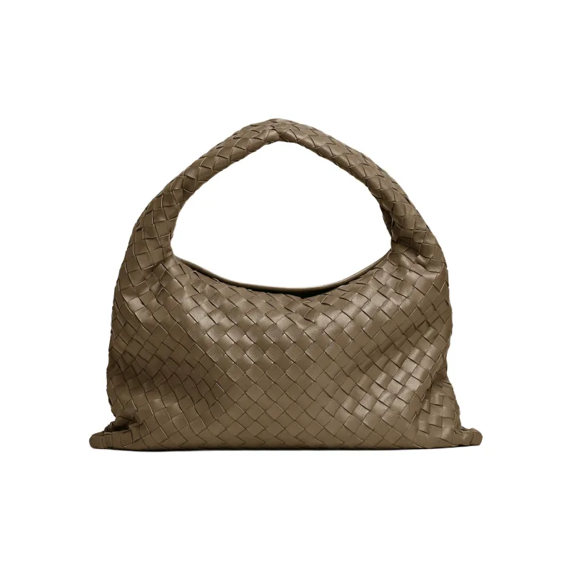 Bottega Veneta Cow Leather One Shoulder Handbags Women's Pinecone Brown-0
