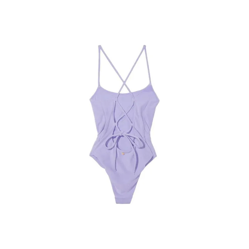 Victoria's Secret One-piece Swimsuit Women's Purple Velvet-1