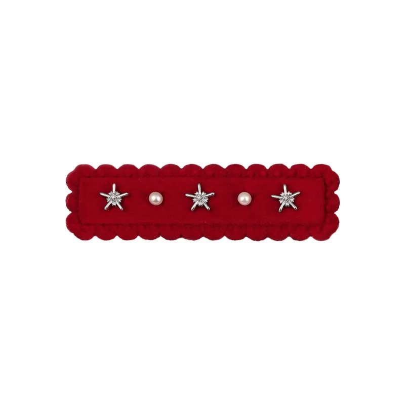 ZEGL Alloy Hair Clips Women's Red-0
