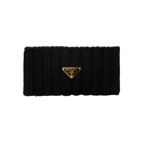 PRADA Wool Hair Bands Women's Black
