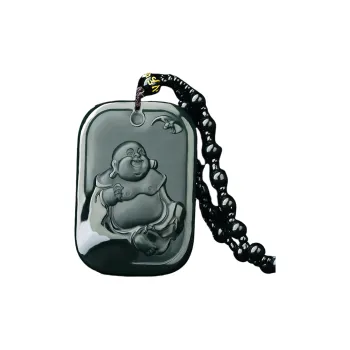 Jade Charm Yao Hetian Jade Necklaces Green Jade Unisex