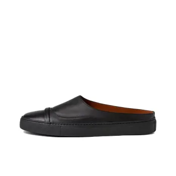 Malone Souliers Wrap-toe Slippers Men's Black