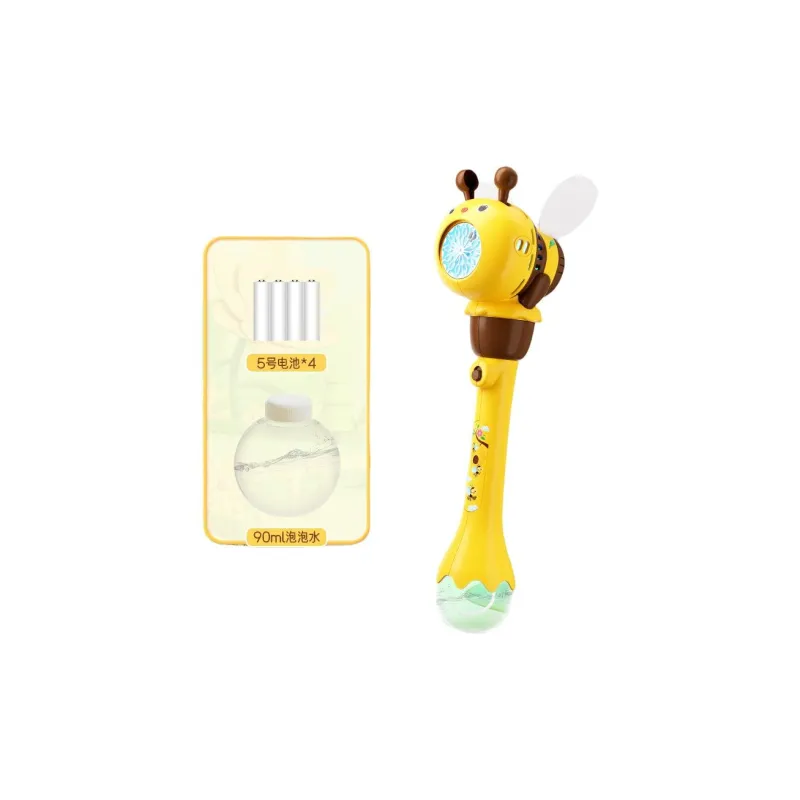 JOY FUER Cute Bee Wand Electric Multi Strand Large Capacity Automatic Bubble Machines-9