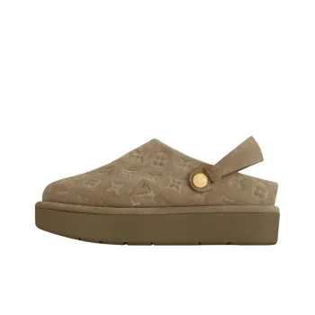 LOUIS VUITTON Aspen Casual Single Shoes Women's Khaki Green