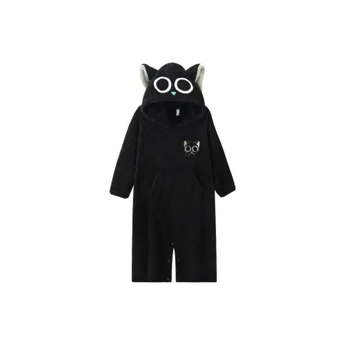 O'MESIK Home Onesies Women's Black