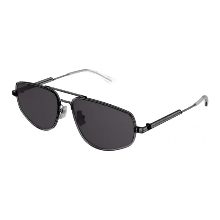 Bottega Veneta Metal Aviator Sunglasses Unisex Black-0
