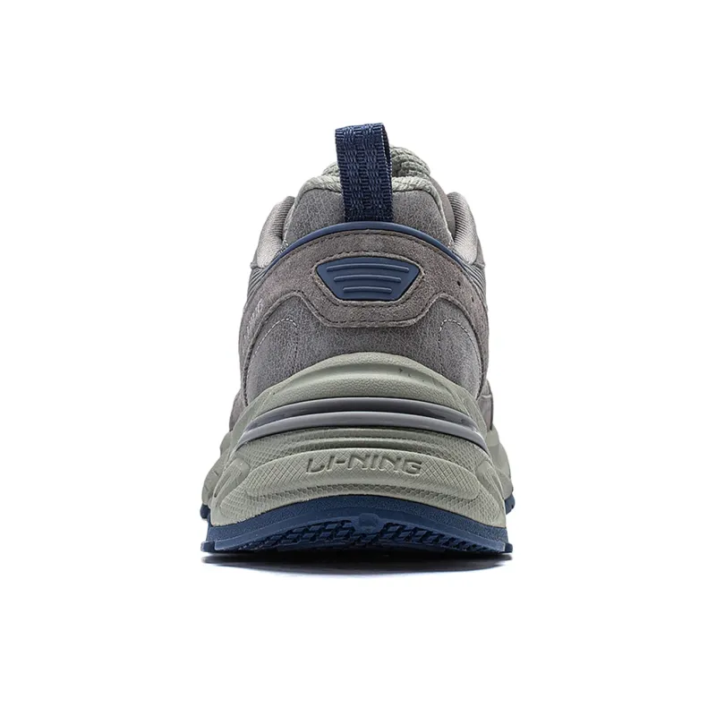LiNing Beichen Cushioning, Slip Resistant, Abrasion Resistant Support Low Top Chunky Sneakers Women's Gray Black-5