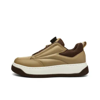 JEEP SPIRIT Skateboard Shoes Men Low Top Natural Deer