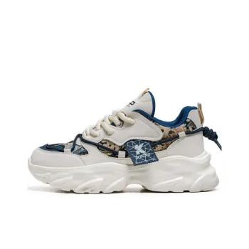 JKEM Wear Resistant Height Increasing Cushioning Low Top Chunky Sneakers Men's