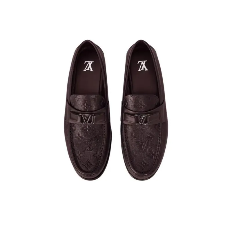 LOUIS VUITTON Major Loafers Men's Brown-3