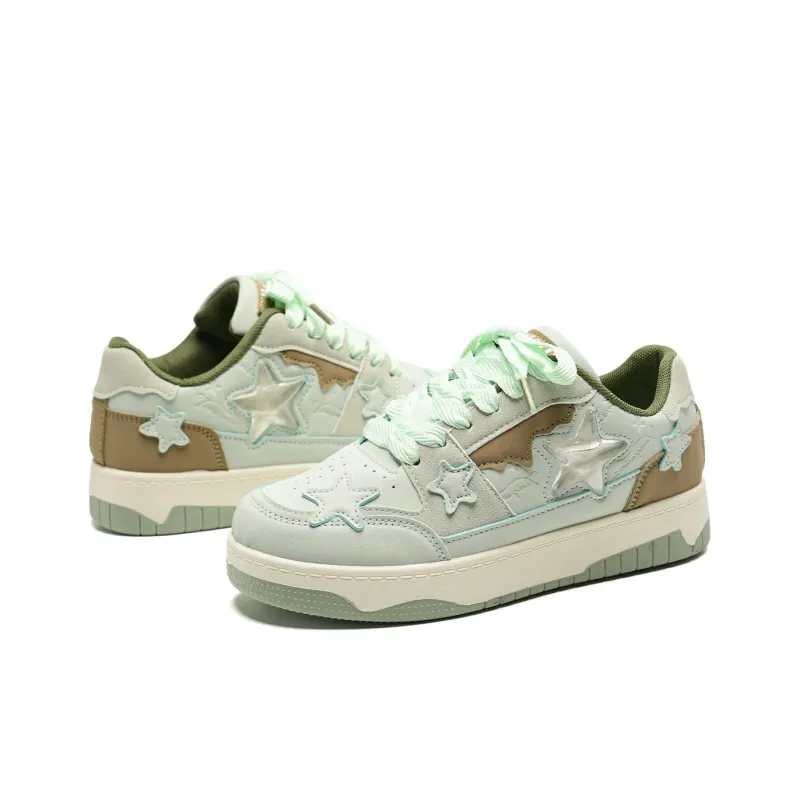 KAAVER OTTO Skateboard Shoes Women's Low Top White-59