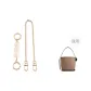 [Two-Piece Set]White Pearl Extender Chain+Decorative Chain 40cm