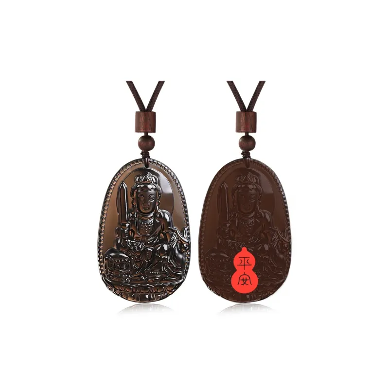 BYTHERE Obsidian Necklaces Unisex-14