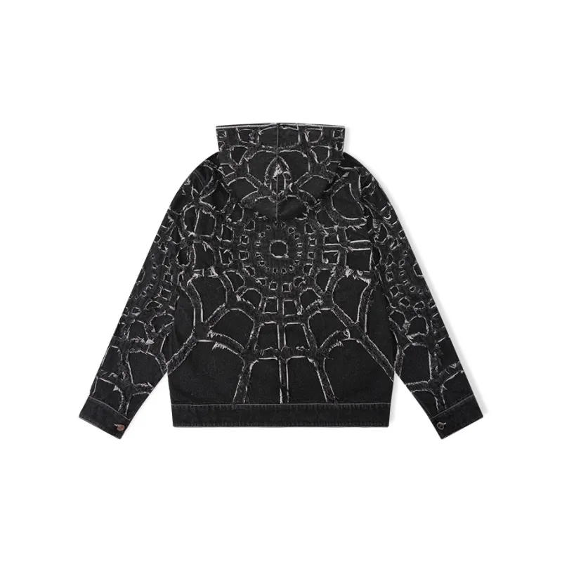 Revenge Denim Jacket Unisex Black-1