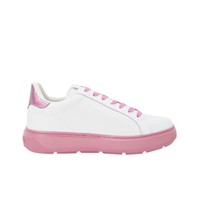 LOVE MOSCHINO Low Top Skateboard Shoes Women's Pink-1