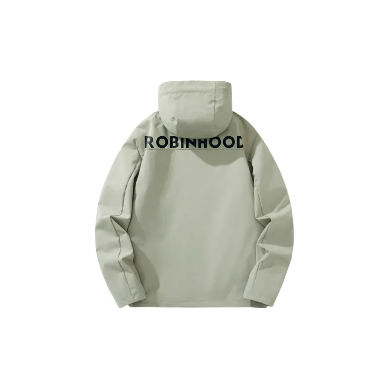ROBINHOOD Waterproof And Windproof Windbreaker Jacket Unisex Black-13