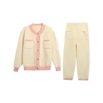 Flow Yarn Pajama Set Women's Pink