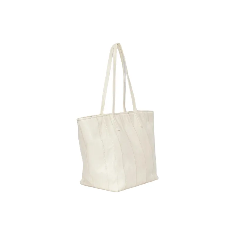 By Far Lambskin Tote Bag, Shopping Bag, Handbag, Shoulder Bag Women's Lime Gray-2