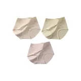 D Set-High-Waist Floral-Green+Light Cameo Brown+Apricot (3 Pack)