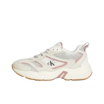 CKJ CALVIN KLEIN JEANS Low Top Casual Shoes Women's White Pink