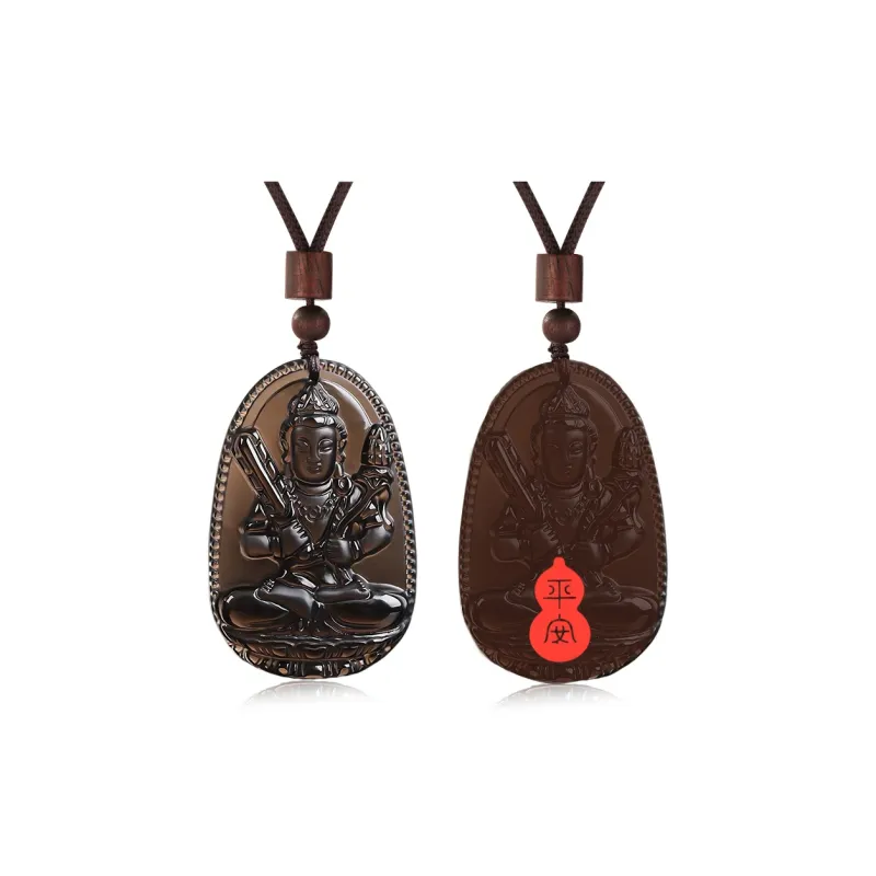 BYTHERE Obsidian Necklaces Unisex-7