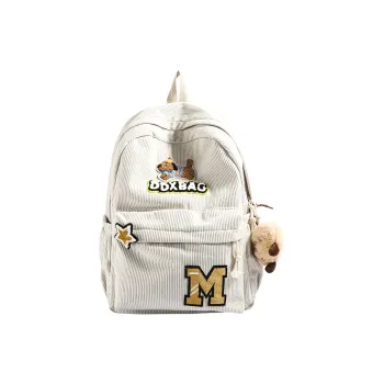 YUANTUZHE Corduroy Backpack Women's Multicolor