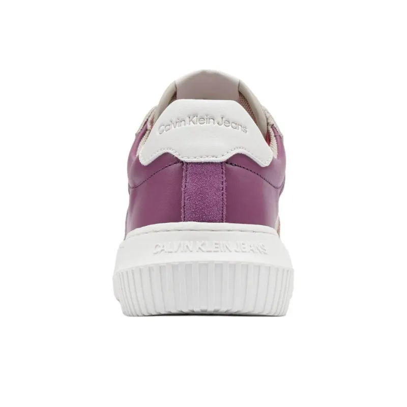 CALVIN KLEIN Low Top Skateboard Shoes Women's Pink-5