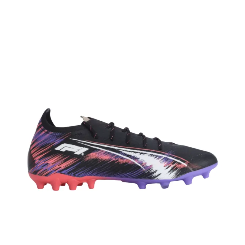 PUMA Ultra 5 Anti-Slip Wear-Resistant Soccer Shoes Men's Black Purple-1
