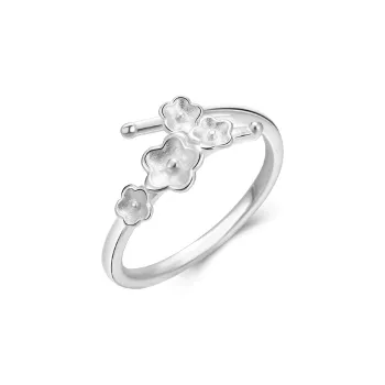 Hi There S999 Fine Silver Rings Women's