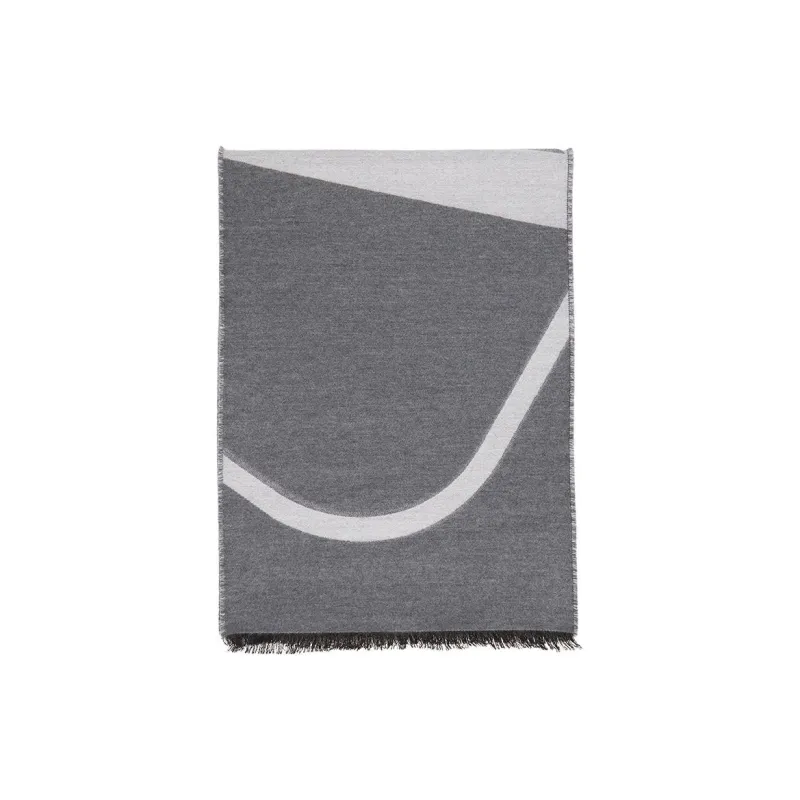 Valentino Wool Knit Scarves Unisex Gray-0