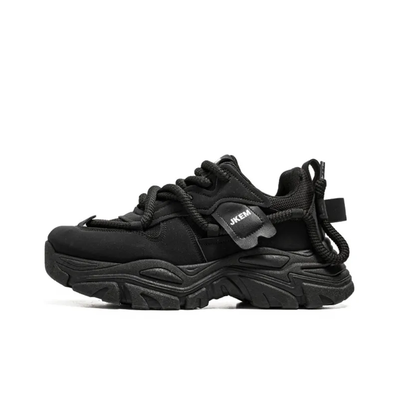 JKEM Wear-Resistant Breathable Height Increasing Low-Top Chunky Sneakers Men's-0