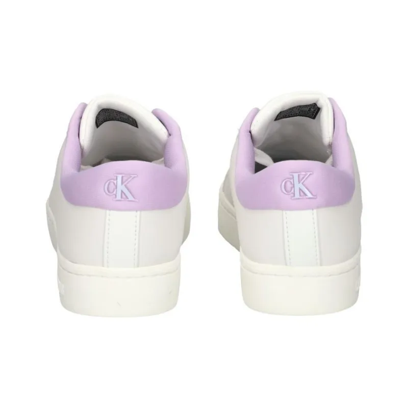 CKJ CALVIN KLEIN JEANS Low Top Skateboard Shoes Women's White-6