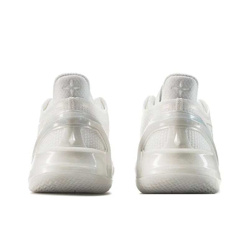 LiNing Blade 4V2 Cushioning Slip Resistant Support Lightweight Rebound Low Top Basketball Shoes Men's White-4