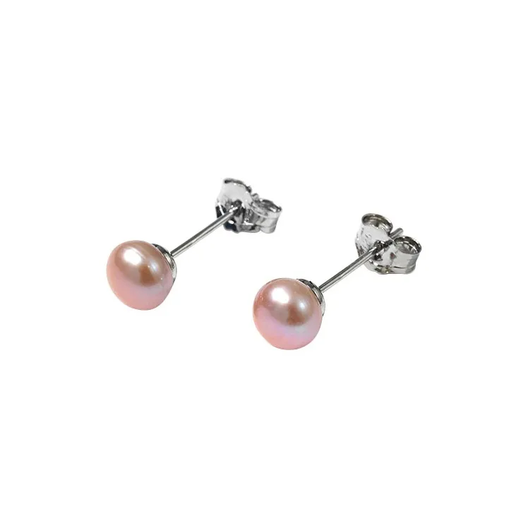 DARA Freshwater Pearl Stud Earrings Women's-0