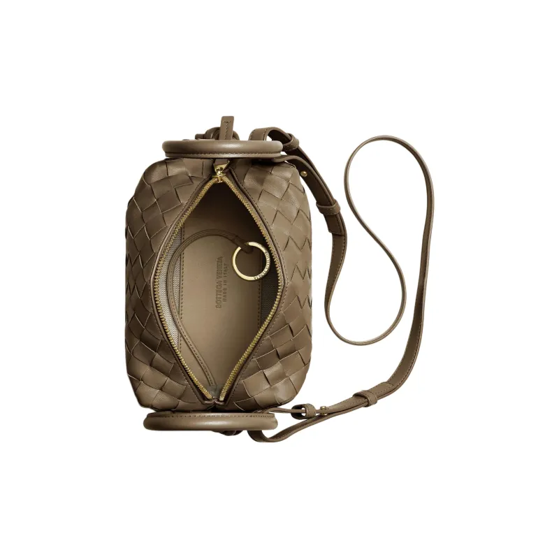 Bottega Veneta LOOP Cow Leather Shoulder Bag Crossbody Bag Handbag Small Size Women's Pinecone Color-3