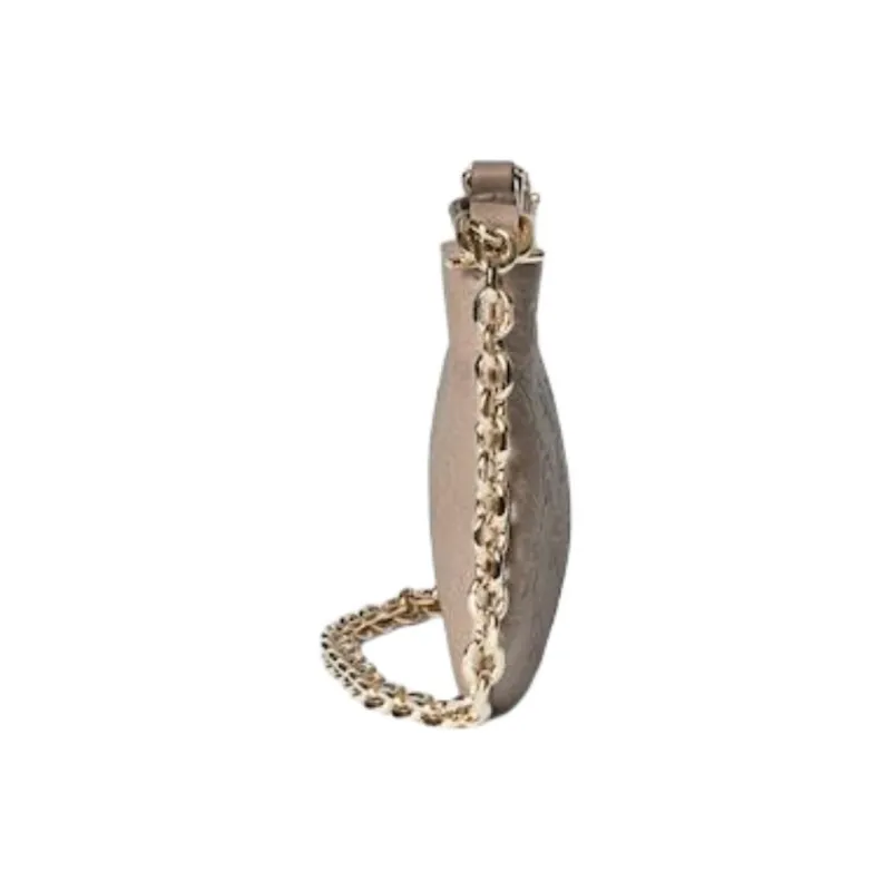 GUCCI Grained Leather Crossbody Bag Shoulder Bag Extra Mini Women's Taupe-3