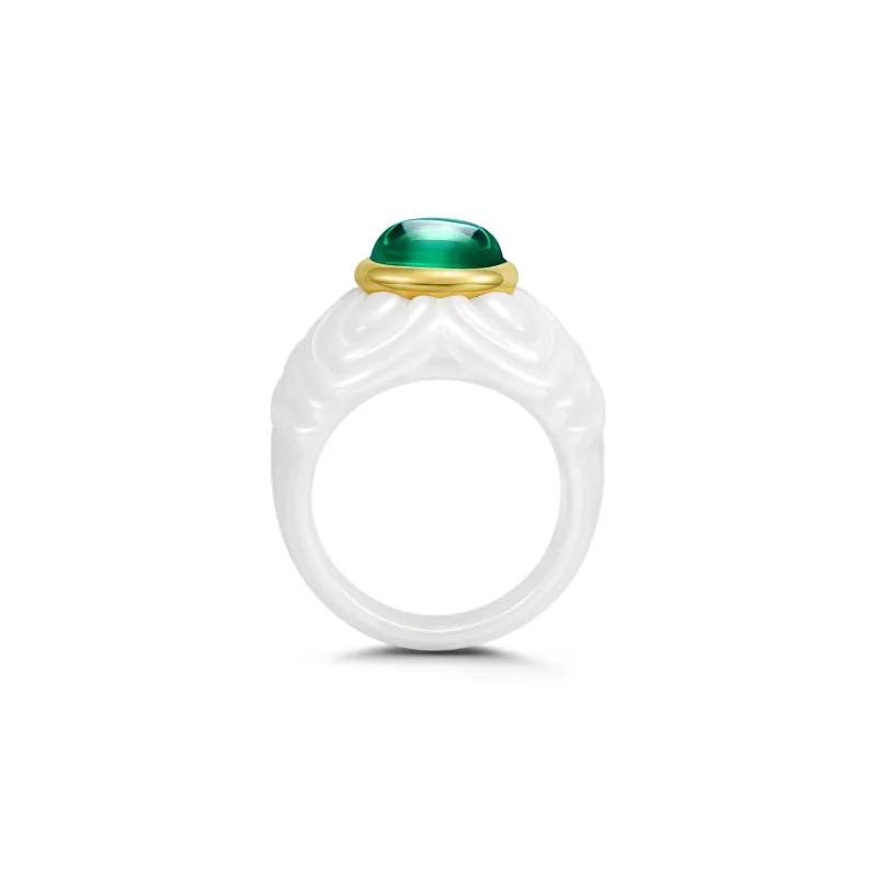 M`GARDEN 925 Silver Ceramic Rings Women's-29