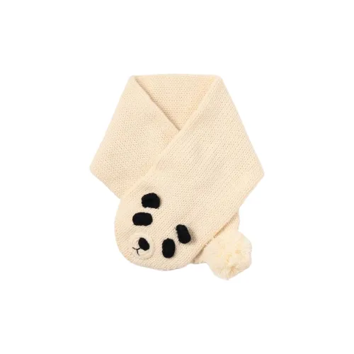 Beams Acrylic Scarves Kids' Beige