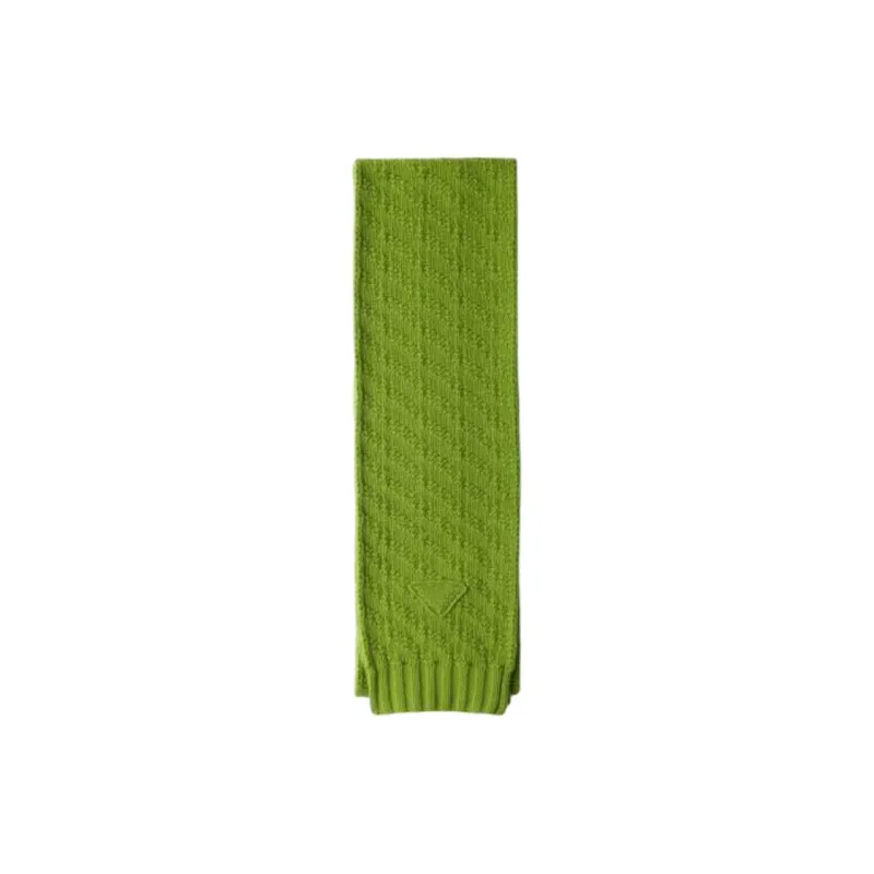 PRADA Wool, Cashmere Knit Scarves Men's Green-0