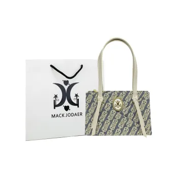 MACK JODAER Synthetic Leather Handbag Shoulder Bag Regular Women's Ecru