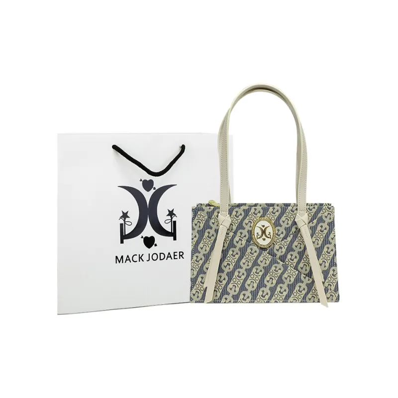 MACK JODAER Synthetic Leather Handbag Shoulder Bag Regular Women's Ecru-0