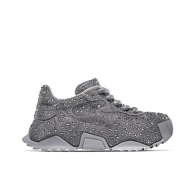 SALAXI Cushioning Height Increase Low Top Chunky Sneakers Unisex-7