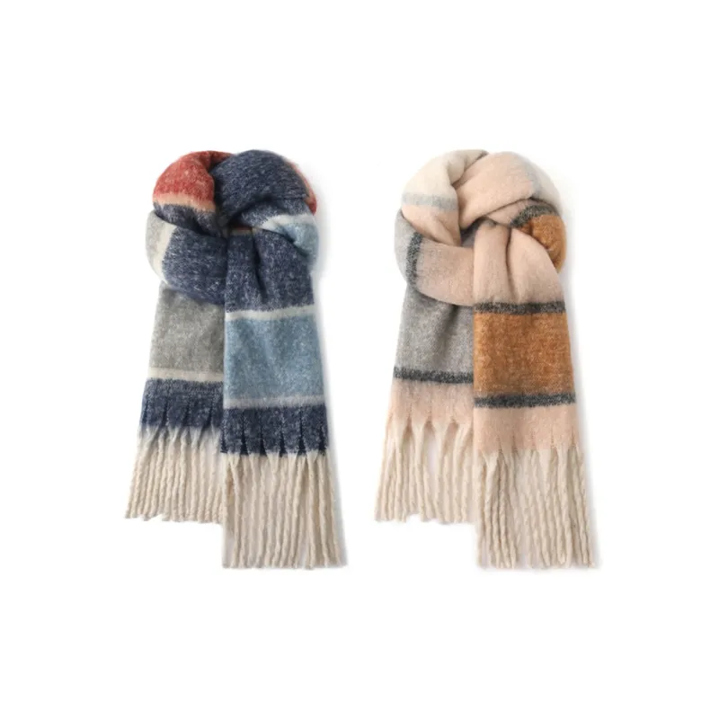 FREE RABBITⅡ Fall And Winter Advanced Versatile Brightening Warm Fringe Scarf Unisex-21