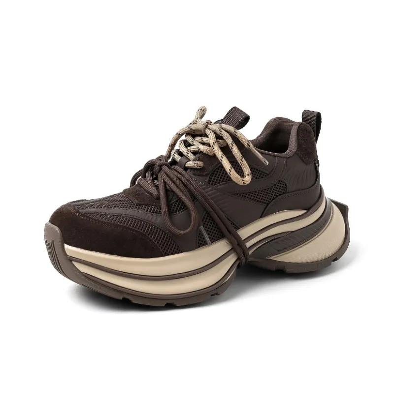 BENZI Chunky Sneakers Women's Low Top-5