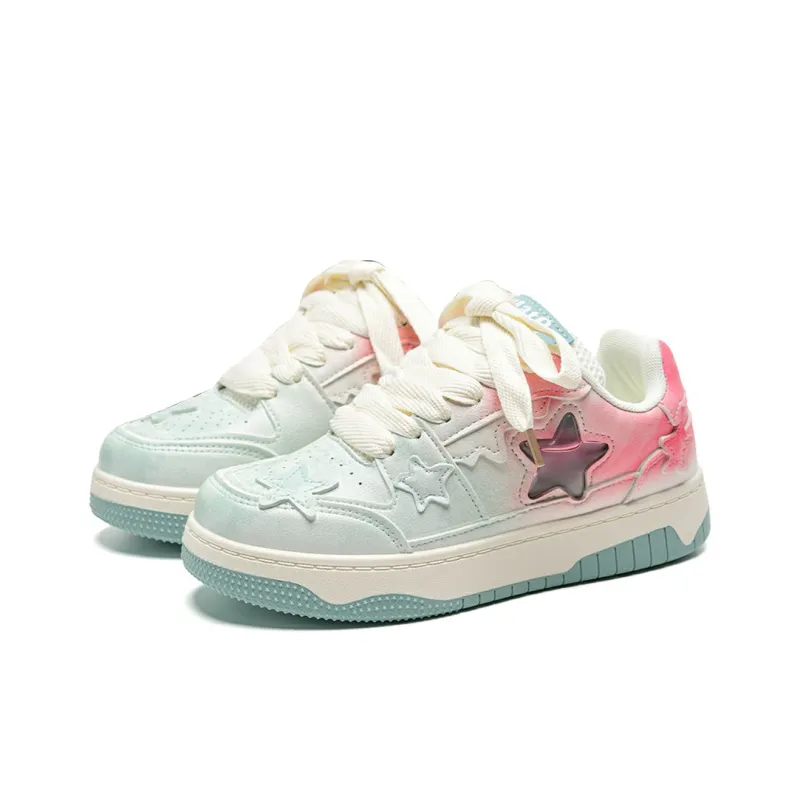 KAAVER OTTO Skateboard Shoes Women's Low Top White-69