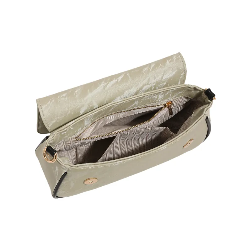 OCTSUI Artificial Leather Crossbody Shoulder Bag Women's Mint Green/Khaki-3