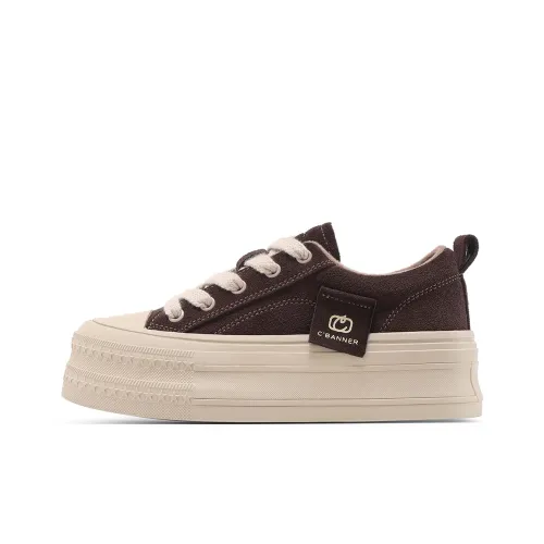 C°BANNER Cushioning Low Top Skateboard shoes Bold Women's Brown