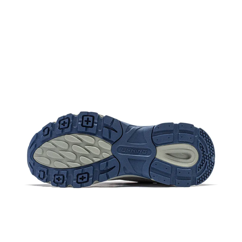 LiNing Beichen Cushioning, Slip Resistant, Abrasion Resistant Support Low Top Chunky Sneakers Women's Gray Black-6