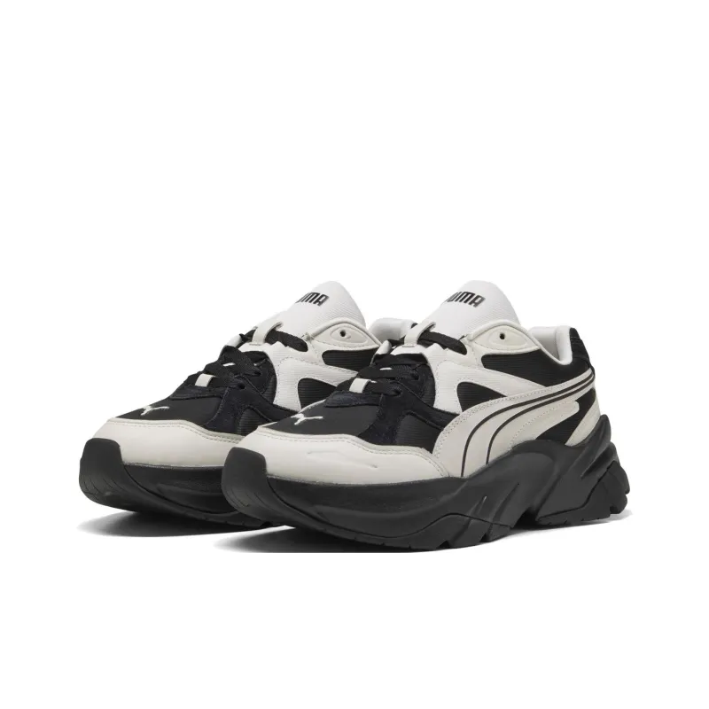 PUMA Slip Resistant Low Top Chunky Sneakers Women's Gray Silver Black-2